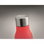 Flasche mit Logo und Gummibeschichtung Farbe rot drittes Detailbild