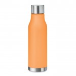 Flasche mit Logo und Gummibeschichtung Farbe orange