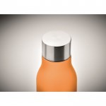 Flasche mit Logo und Gummibeschichtung Farbe orange viertes Detailbild