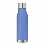 Flasche mit Logo und Gummibeschichtung Farbe köngisblau