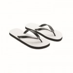 Flip-Flops mit Farbbild bedrucken, Größe 44-46 Beach Sublim Farbe schwarz