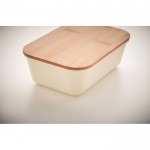 Firmen-Lunchbox mit Bambusdeckel Farbe beige sechstes Detailbild