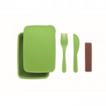 Lunchbox mit Logo Farbe lindgrün zweite Ansicht