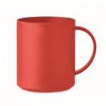 Tassen aus Kunststoff zum Bedrucken im Vollfarbdruck Farbe rot