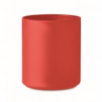 Tassen aus Kunststoff zum Bedrucken im Vollfarbdruck Farbe rot erste Ansicht