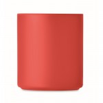 Tassen aus Kunststoff zum Bedrucken im Vollfarbdruck Farbe rot dritte Ansicht