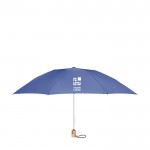 Faltbarer Regenschirm bedrucken RPET Ansicht mit Druckbereich