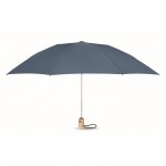 Faltbarer Regenschirm bedrucken RPET Farbe blau