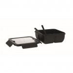 Lunchbox mit zwei Fächern Farbe schwarz zweite Ansicht