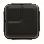 Lunchbox mit zwei Fächern Farbe schwarz siebte Ansicht
