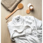 Bedruckter Bademantel aus Baumwolle 350 g/m2 Farbe weiß Stimmungsbild