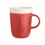Werbeartikel Tasse mit Aufdruck Farbe rot