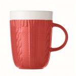 Werbeartikel Tasse mit Aufdruck Farbe rot zweite Ansicht