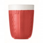 Werbeartikel Tasse mit Aufdruck Farbe rot dritte Ansicht