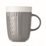 Werbeartikel Tasse mit Aufdruck Farbe grau zweite Ansicht