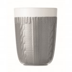 Werbeartikel Tasse mit Aufdruck Farbe grau dritte Ansicht