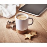 Im Vollfarbdruck sublimierte Kaffeebecher und Korkboden Farbe weiß Stimmungsbild 5