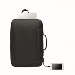 Rucksack für den Firmen-Notebook 16'' bedrucken Farbe schwarz dritte Ansicht