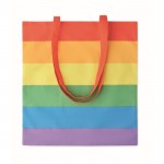 Regenbogen-Tasche mit langen Henkeln 200 g/m2 Farbe gemischt