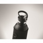 Thermosflasche mit Tragetasche Farbe schwarz drittes Detailbild