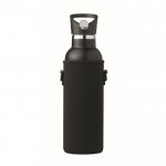 Thermosflasche mit Tragetasche Farbe schwarz sechste Ansicht