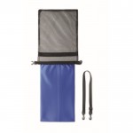 Wasserdichte Tasche mit Netz Farbe köngisblau vierte Ansicht