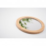 Schminkspiegel aus Bambus Farbe holzton Detailbild