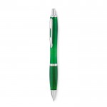 Kugelschreiber mit Druckknopf bedrucken Farbe grün