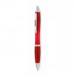 Kugelschreiber mit Druckknopf bedrucken Farbe rot