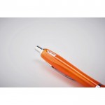 Kugelschreiber mit Druckknopf bedrucken Farbe orange viertes Detailbild