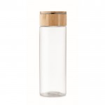 Glasflasche mit Bambusdeckel Farbe transparent fünfte Ansicht