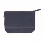 Kulturtasche aus Baumwolle, 250 gr/ m2 Farbe blau zweite Ansicht