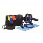 Fitness-Set mit 8 Zubehörteilen Farbe schwarz
