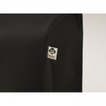 Segeltuchtasche mit Bambusgriffen 360 g/m2 Farbe schwarz viertes Detailbild