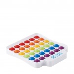 Pop-It-Spielzeug mehrfarbig mit Logo bedrucken Ansicht mit Druckbereich