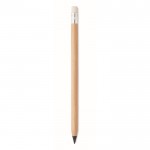 Bleistift „Infinito“ mit Radiergummi Farbe Holzton