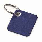Schlüsselanhänger aus Filz RPET bedrucken Farbe köngisblau