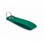 Rechteckiger Schlüsselanhänger aus Filz Farbe grün