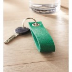 Rechteckiger Schlüsselanhänger aus Filz Farbe grün Stimmungsbild