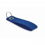 Rechteckiger Schlüsselanhänger aus Filz Farbe köngisblau