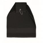 Golfhandtuch bedrucken mit Baumwollring 350 g/m2 Farbe schwarz vierte Ansicht