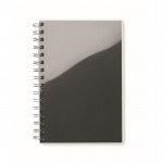 Recyceltes Notizbuch bedrucken Farbe Schwarz