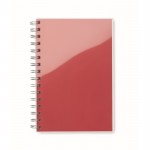 Recyceltes Notizbuch bedrucken Farbe Rot