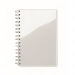 Recyceltes Notizbuch bedrucken Farbe Weiß