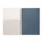 Recyceltes Notizbuch bedrucken Farbe Köngisblau zweite Ansicht