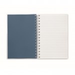 Recyceltes Notizbuch bedrucken Farbe Köngisblau dritte Ansicht