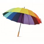 Großer Regenschirm mit Logo bedrucken Farbe gemischt
