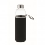 Flasche mit Neoprenhülle Farbe schwarz