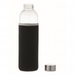Flasche mit Neoprenhülle Farbe schwarz vierte Ansicht