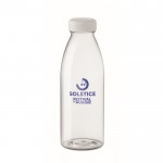 Flasche aus RPET, BPA-frei bedrucken Farbe transparent Ansicht mit Logo 1